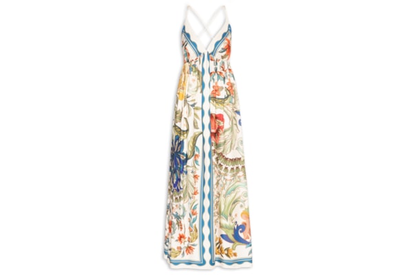 Vestido Longo Floral Maite – Branco