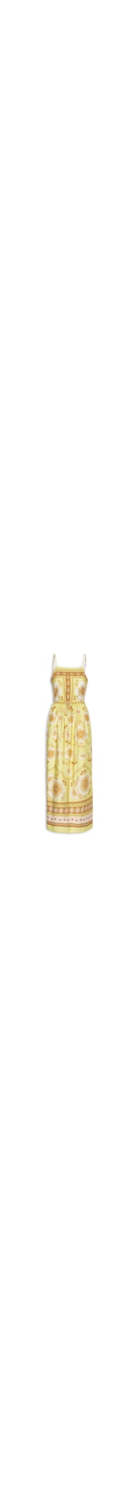 Vestido Longo Floral Veraneio - Amarelo