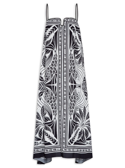 Vestido Longo Foz - Preto