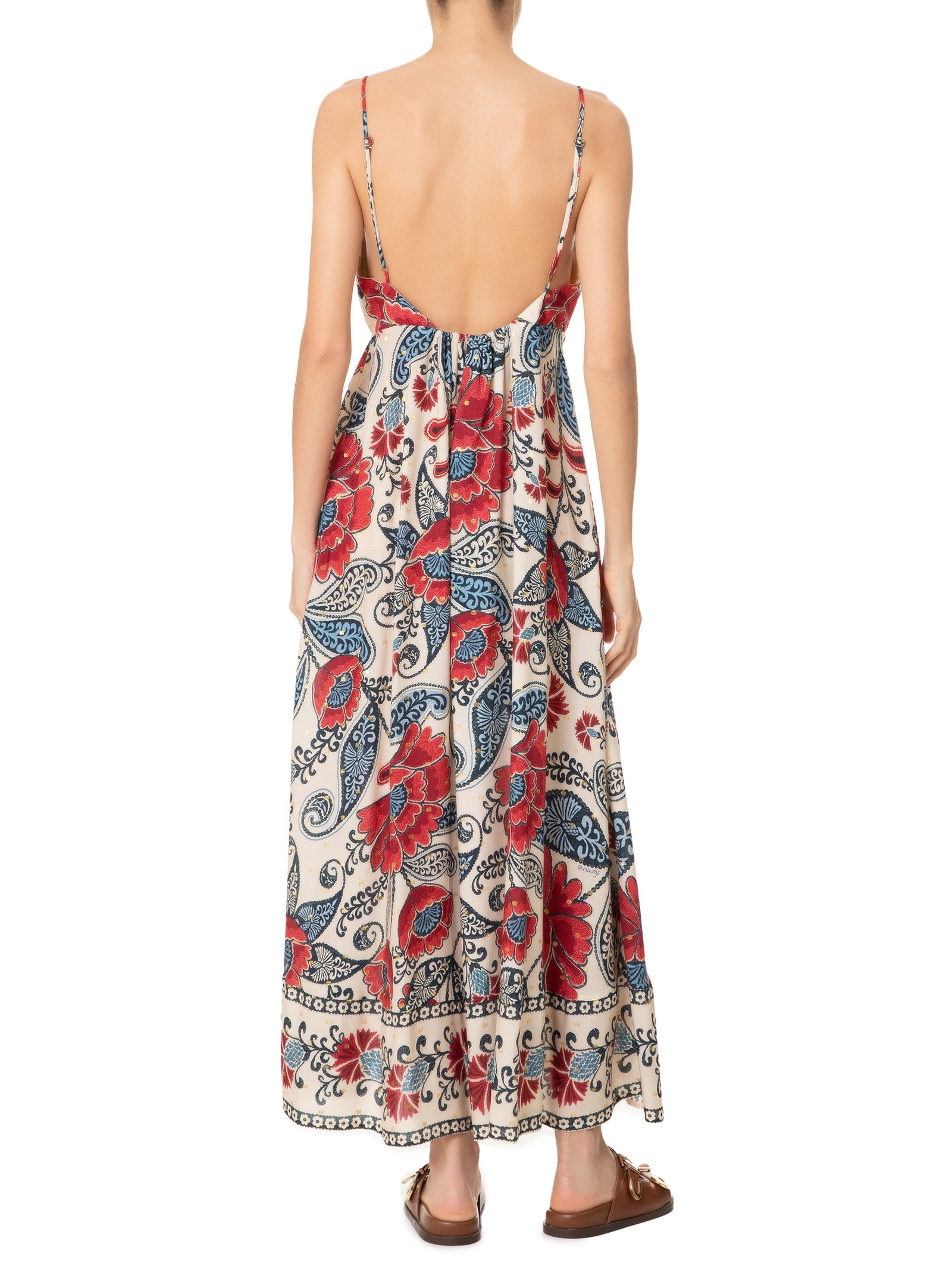 Vestido Longo Francisca Off White  Farm