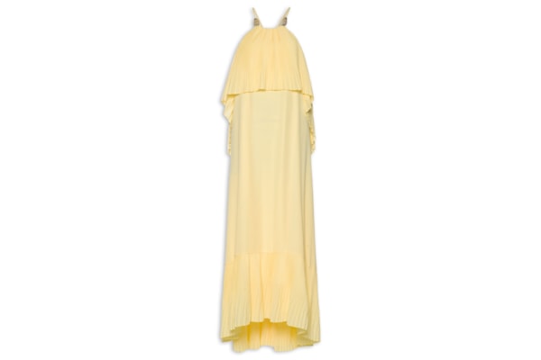 Vestido Longo Frente Única - Amarelo