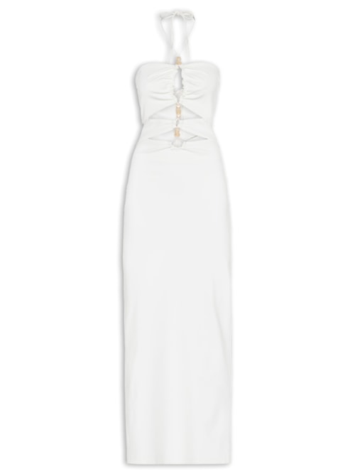 Vestido Longo Frente Única – Branco