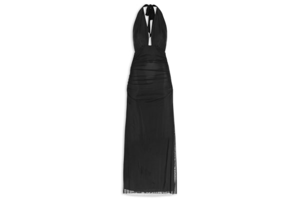 Vestido Longo Frente Única – Preto