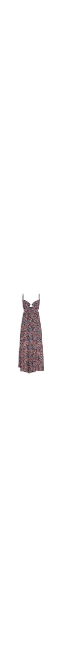 Vestido Longo GGT Estampa Liza - Preto