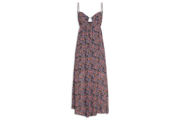 Vestido Longo GGT Estampa Liza - Preto