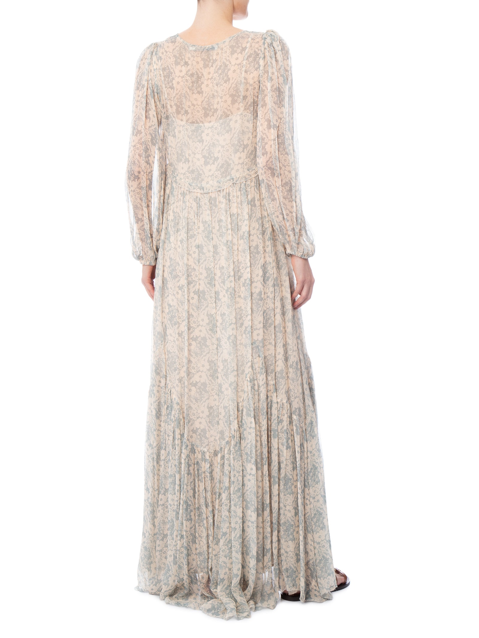 Vestido Longo GGT Estampa Melissa Azul Maria Filó