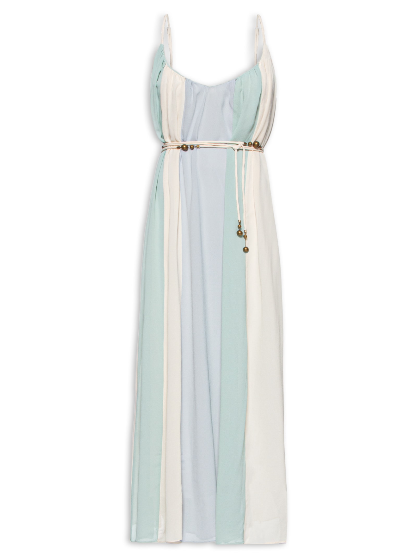 Vestido Longo GGT Tricolor Maria Filó Azul - Main Image