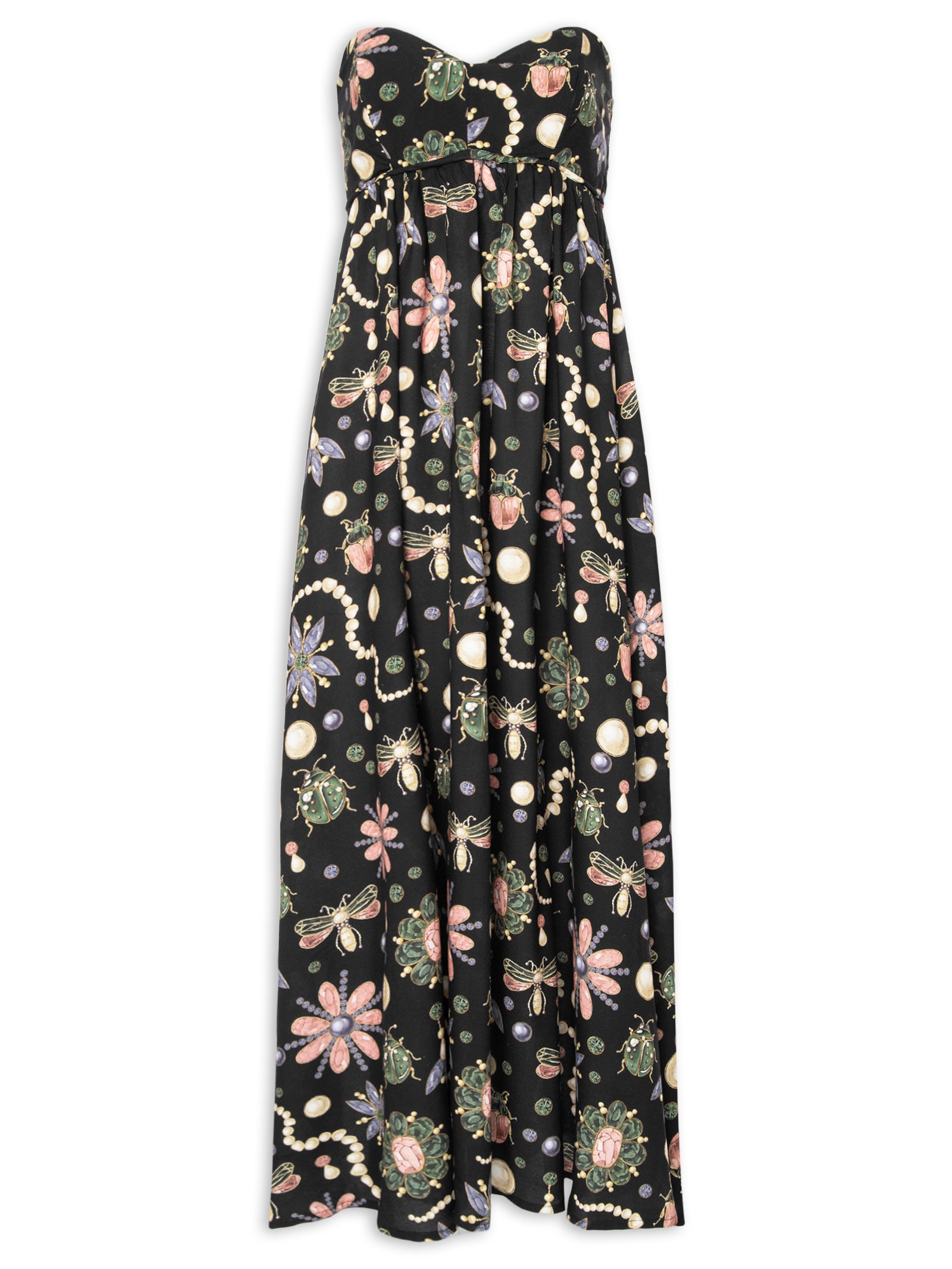 Vestido Longo Glow Preto Farm