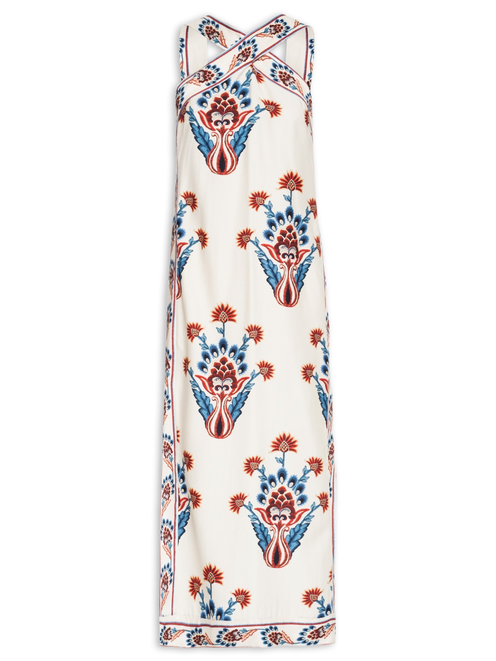 Vestido Longo Indra Off White Farm