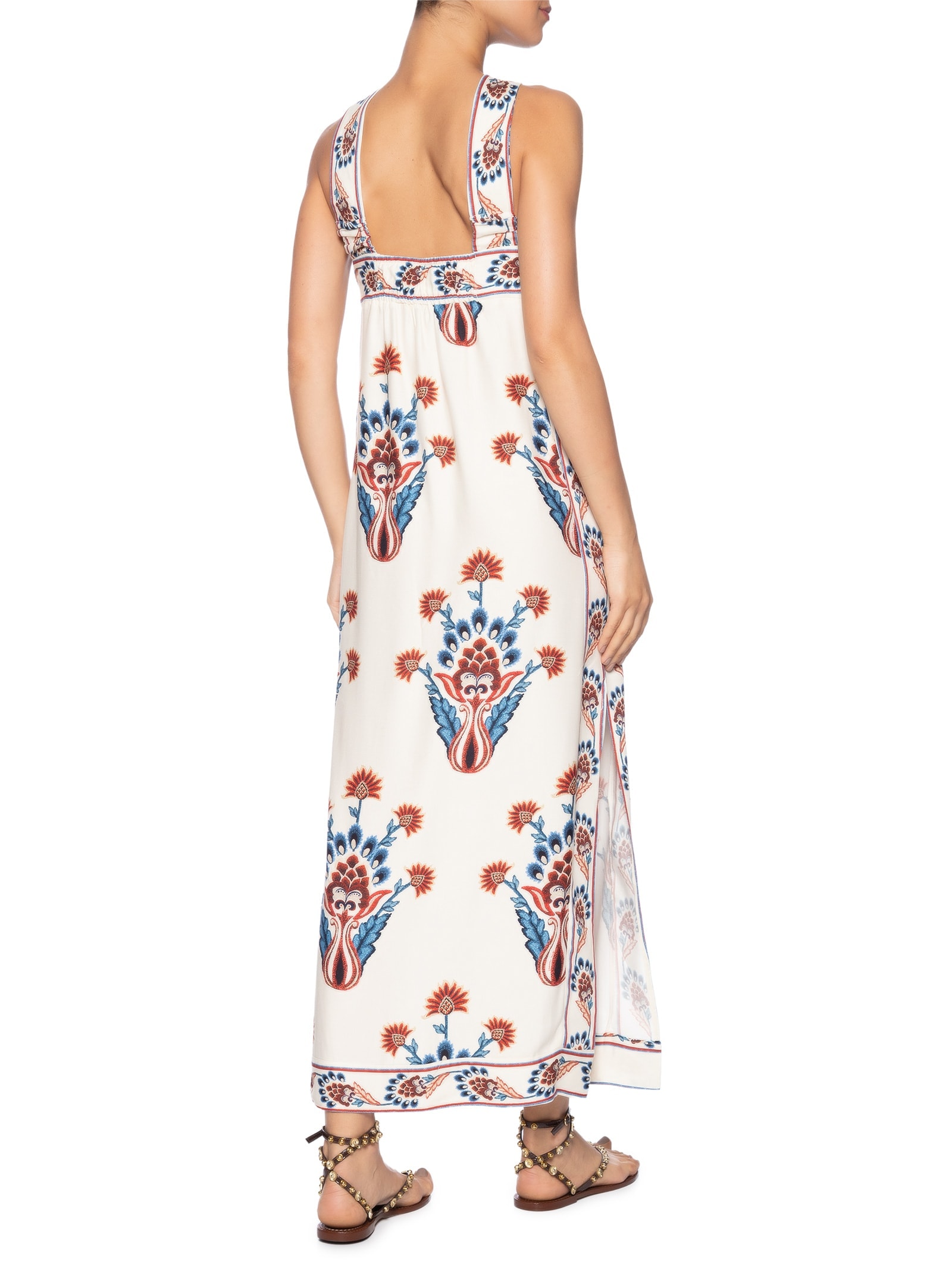 Vestido Longo Indra Off White Farm