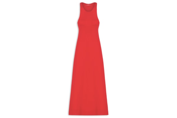 Vestido Longo Jersey Lab - Vermelho