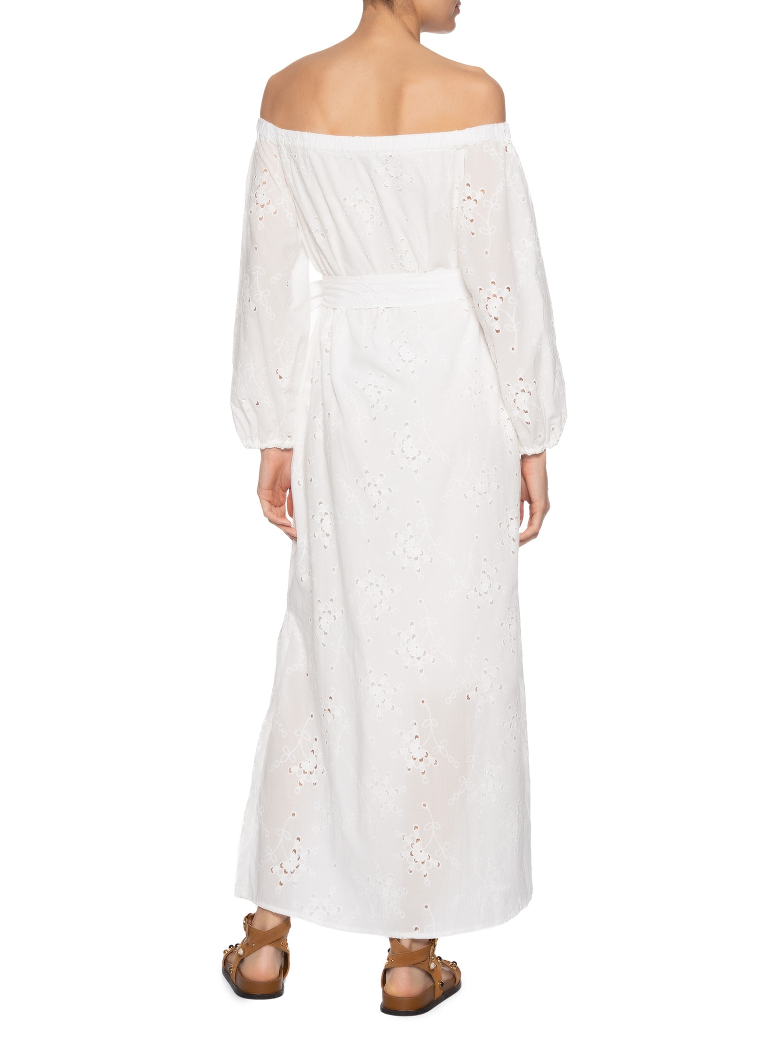 Vestido Longo Laise Branco Maria Filó