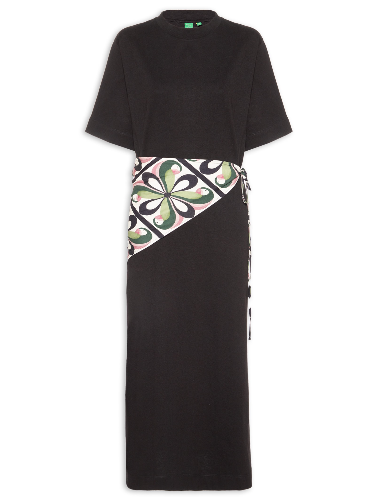 Vestido Longo Lenço Ararinha – Preto Farm