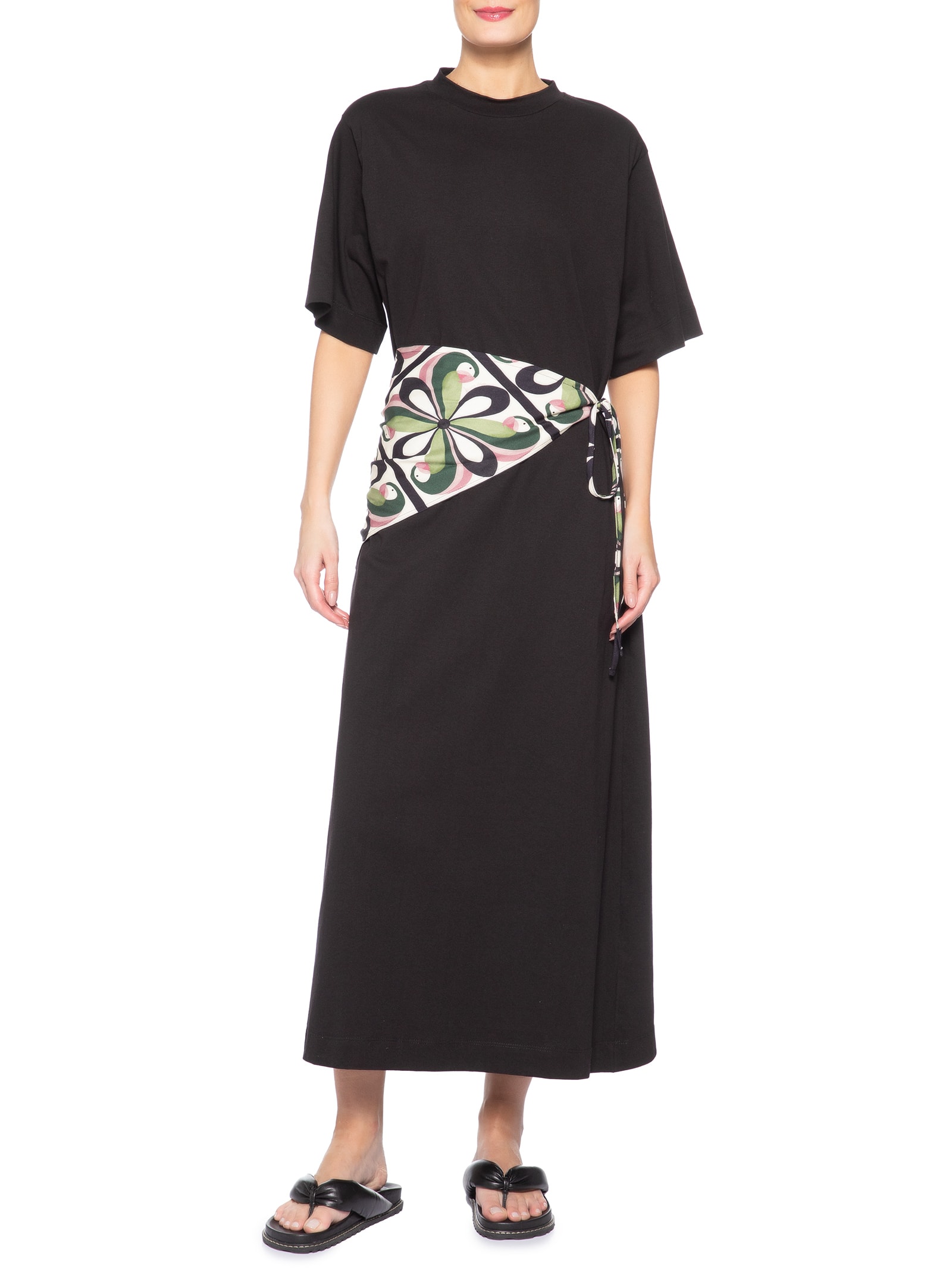 Vestido Longo Lenço Ararinha – Preto Farm