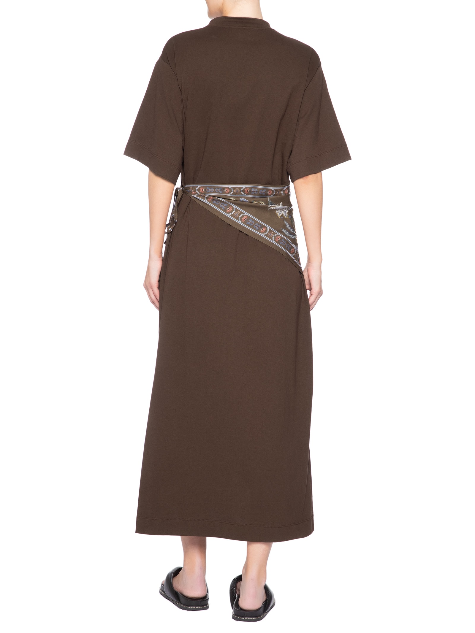 Vestido Longo Lenço Flor do Deserto – Marrom Farm