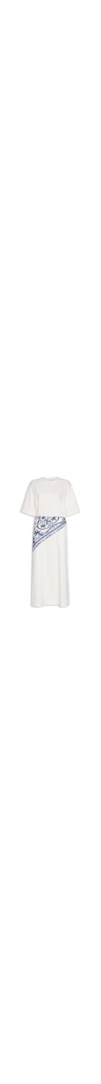 Vestido Longo Lenço Maravilha - Branco