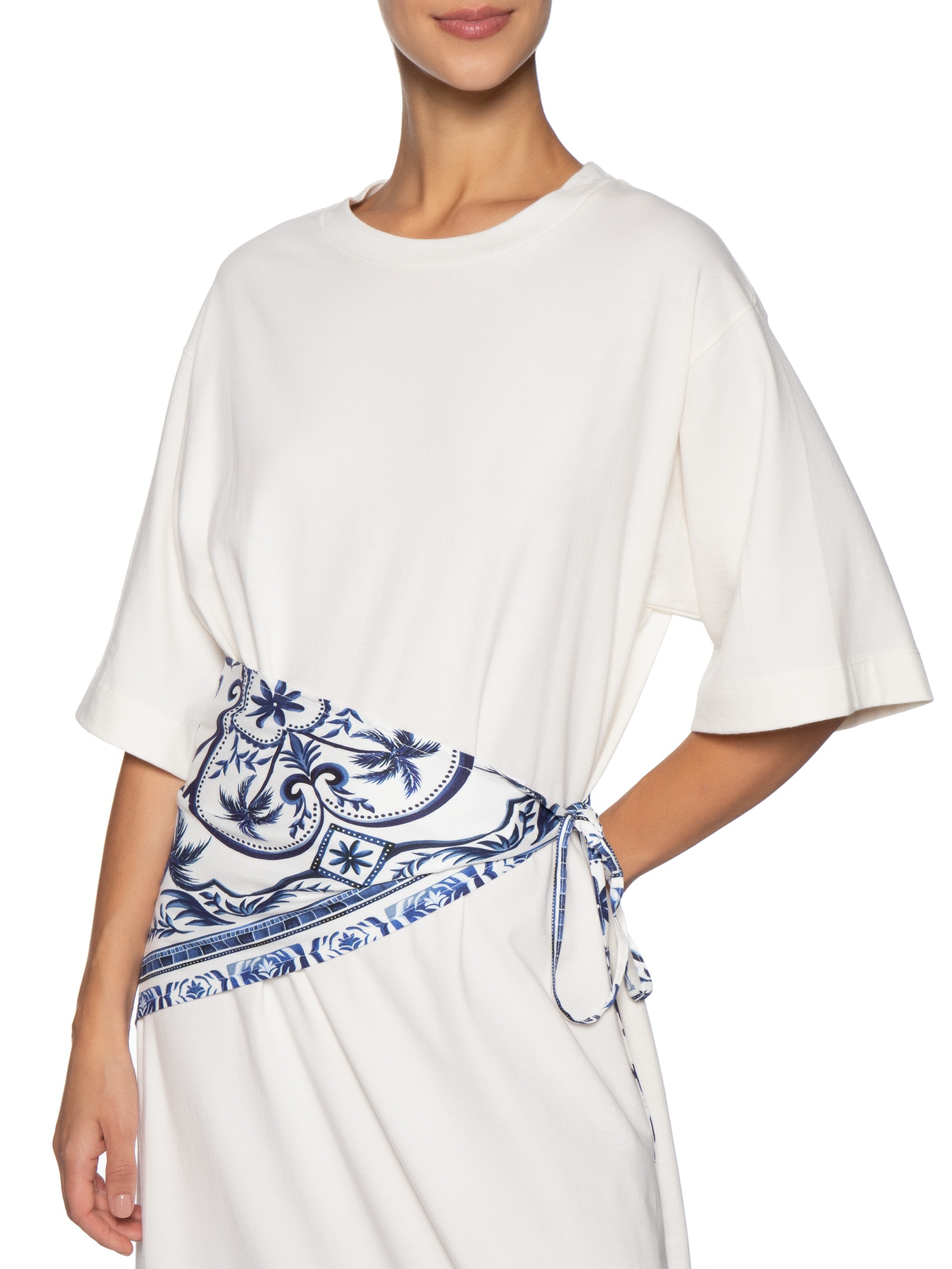 Vestido Longo Lenço Maravilha Branco Farm