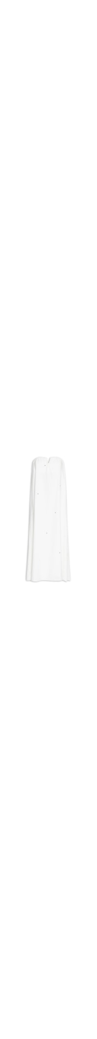 Vestido Longo Linho Bordado Paetê - Off White