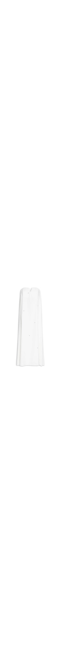 Vestido Longo Linho Bordado Paetê - Off White