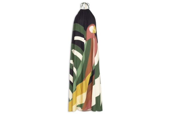 Vestido Longo Listra Arara - Verde