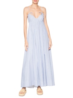 Vestido Longo Listra - Azul by FARM