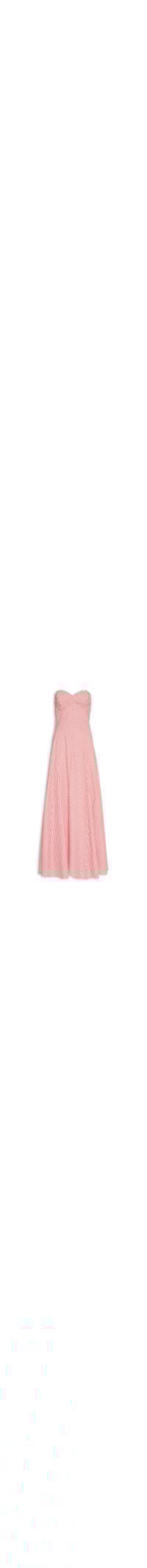 Vestido Longo Listra Palmas - Vermelho