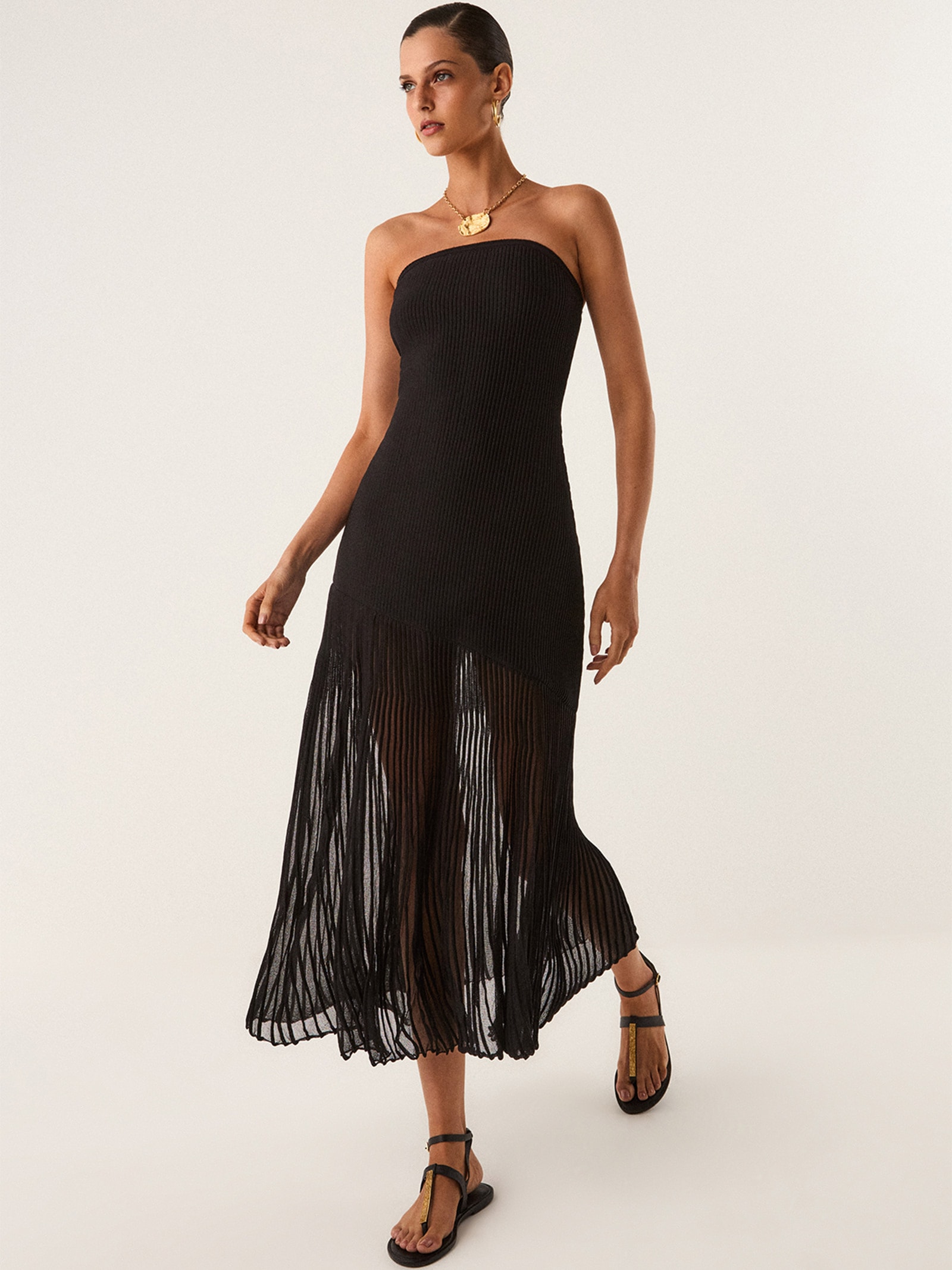 Vestido Longo Lucia Tricot – Preto Vix