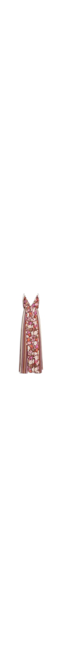 Vestido Longo Lurex Jasmin Solar Mix - Rosa