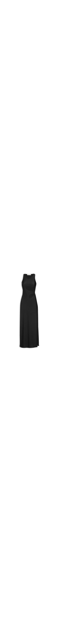 Vestido Longo Malha - Preto