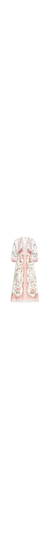 Vestido Longo Manga Curta Doce Encanto – Rosa