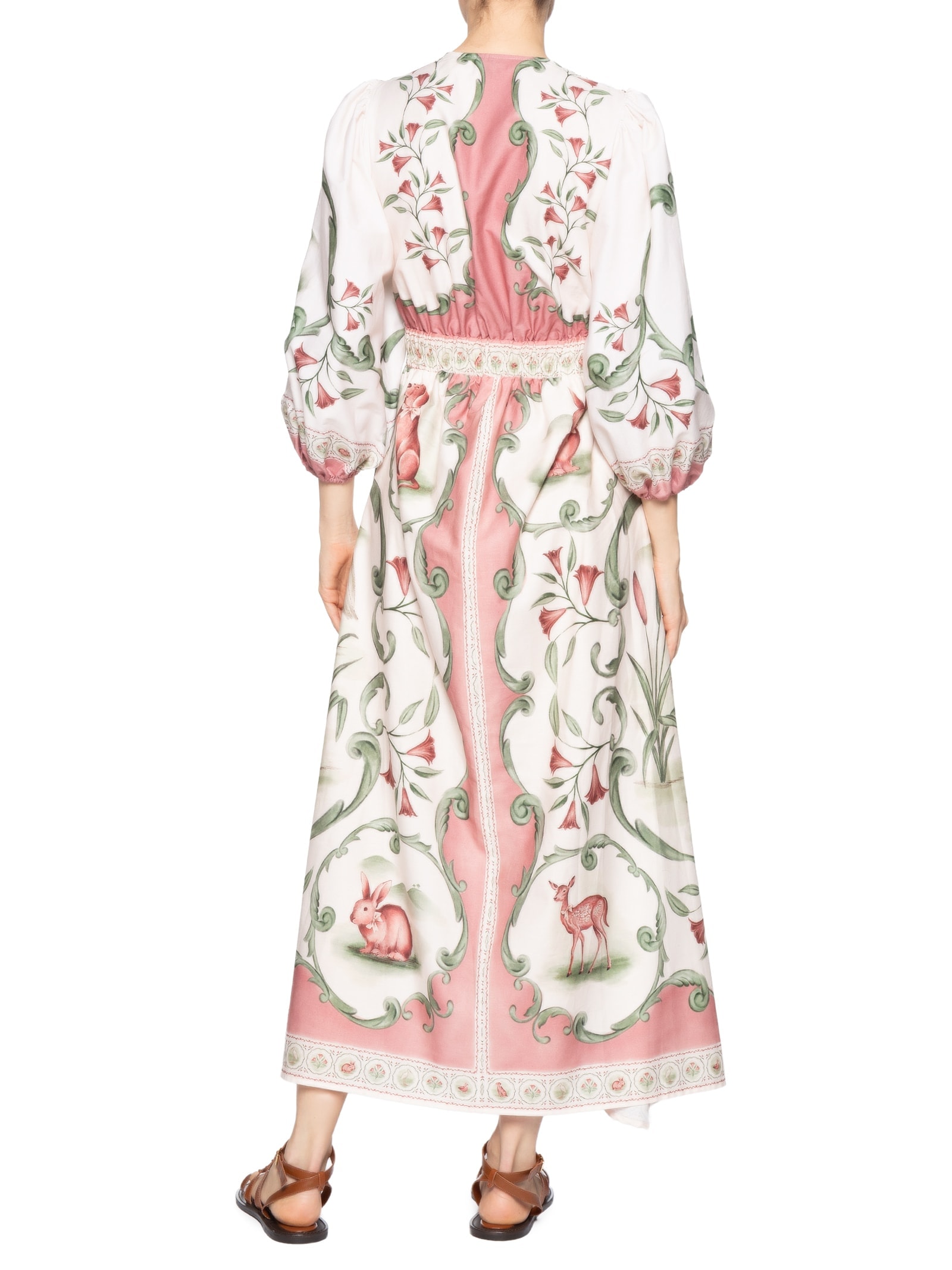 Vestido Longo Manga Curta Doce Encanto – Rosa Farm