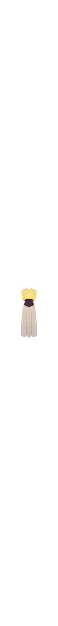 Vestido Longo Mareh Caracola Amarelo