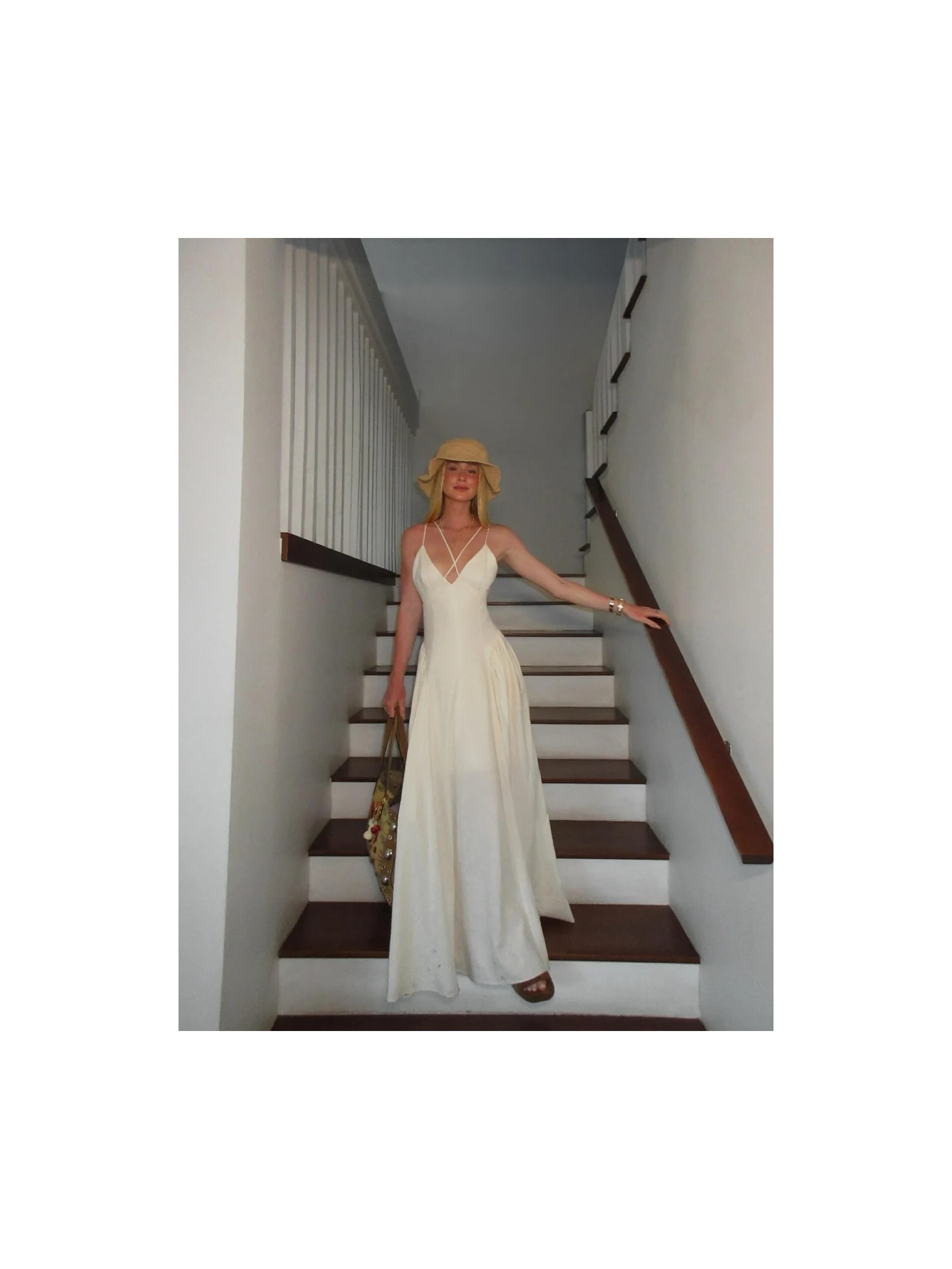 Vestido Longo Mareh Tartaruga Off White Shop Ginger