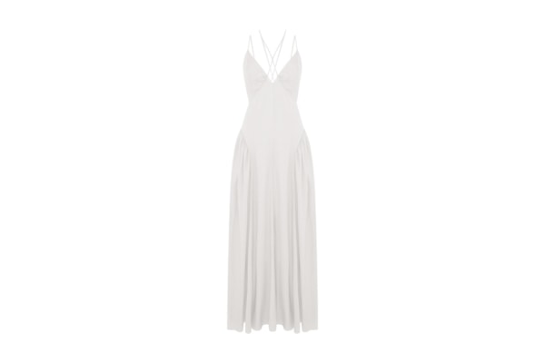 Vestido Longo Mareh Tartaruga Off White