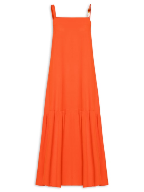 Vestido Longo Marias Detalhe Alcinha – Laranja