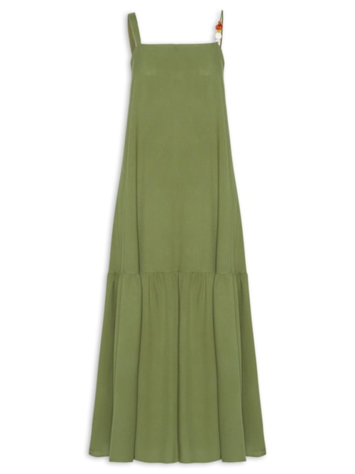 Vestido Longo Marias Detalhe Alcinha – Verde
