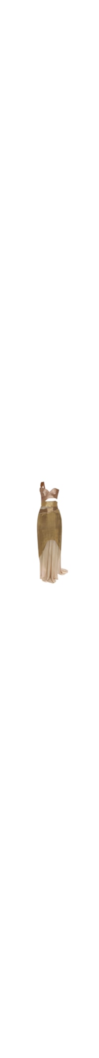 Vestido Longo Matelassê - Dourado