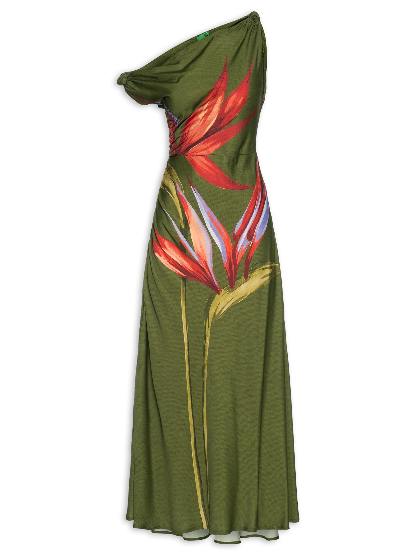 Vestido Longo Maxi Estrelica Verde Farm