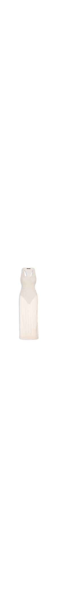Vestido Longo Nadador Paetê - Bege
