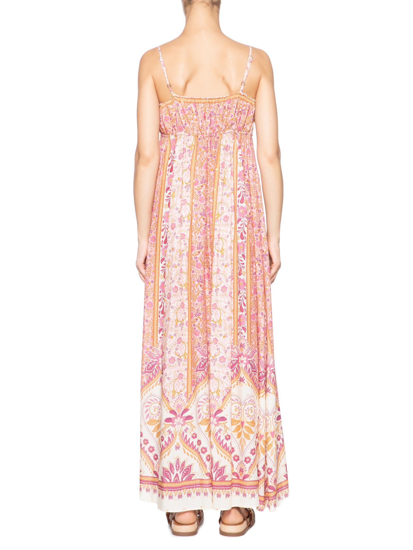 Vestido Longo No Meu Jardim Rosa Farm