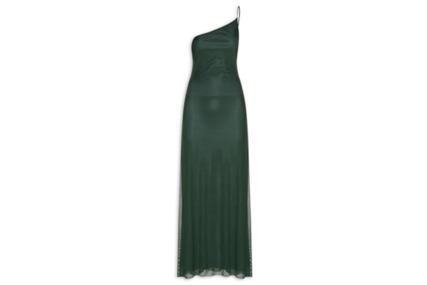 Vestido Longo Ombro Só - Verde