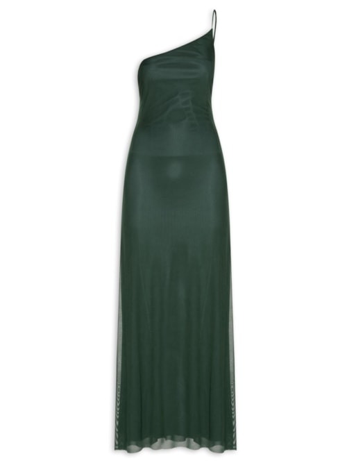 Vestido Longo Ombro Só - Verde