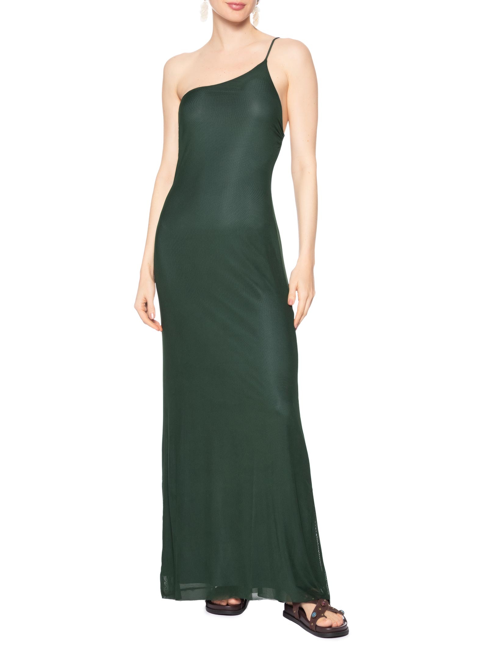 Vestido Longo Ombro Só Verde Farm