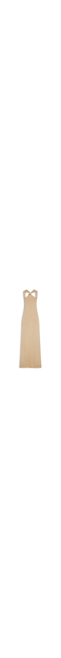 Vestido Longo Ombro Único - Bege