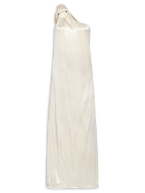Vestido Longo Ombro Único – Branco