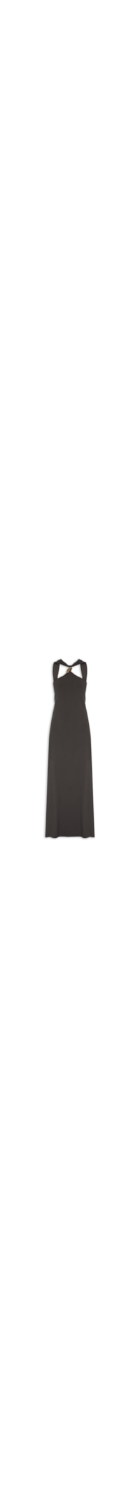 Vestido Longo Ombro Único - Marrom