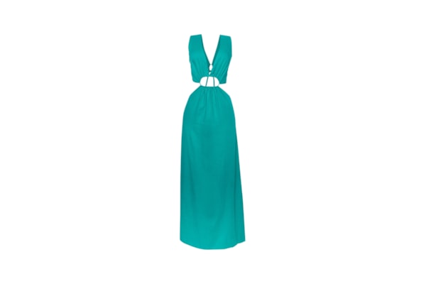 Vestido Longo Ostra - Verde