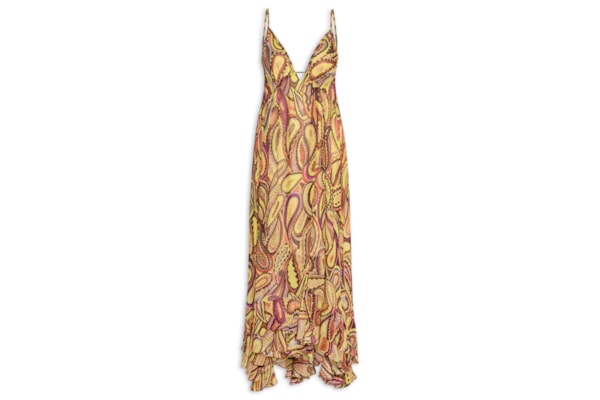 Vestido Longo Paisley Anna Rosa - Verde