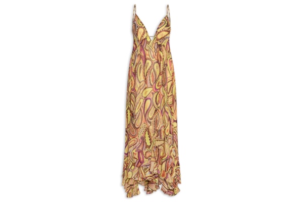 Vestido Longo Paisley Anna Rosa - Verde