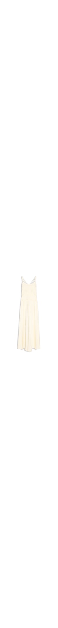 Vestido Longo Pala Franzida - Amarelo